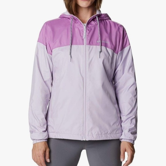 Columbia Sportswear Company Jackets & Blazers - Columbia windbreaker hoodie fleece lined Sz M Women's Lavender Lilac Ski